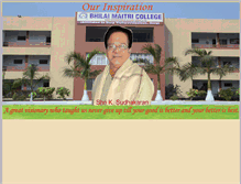 Tablet Screenshot of bhilaimaitricollege.com
